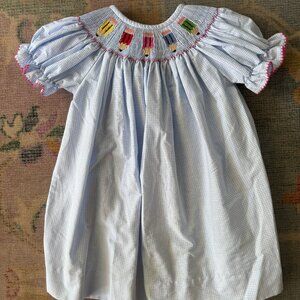 Southern Sunshine Pencil Smocked Dress